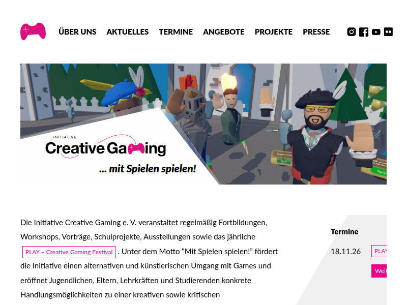 taz: Vom Konsumieren zum Produzieren – Creative Gaming