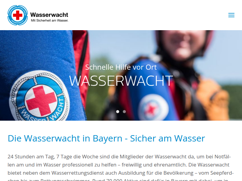 Die Wasserwacht in Bayern - Sicher am Wasser