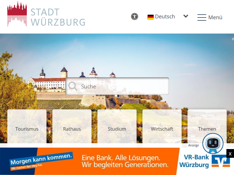 Stadt Würzburg | Tourismus,Rathaus,Wirtschaft - Startseite