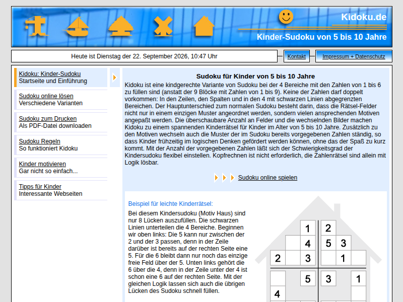 Sudoku online spielen