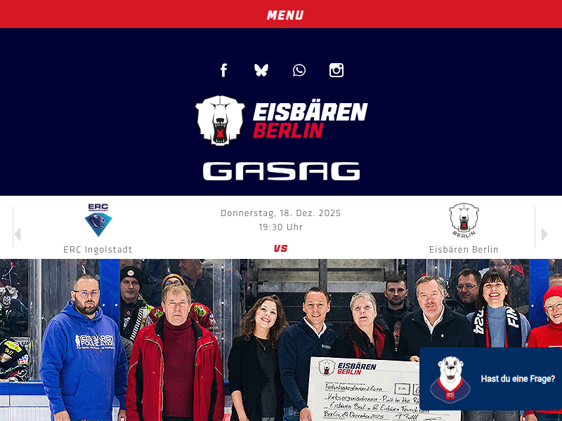 Frölunda Indians vs. Eisbären Berlin | Eisbären Berlin