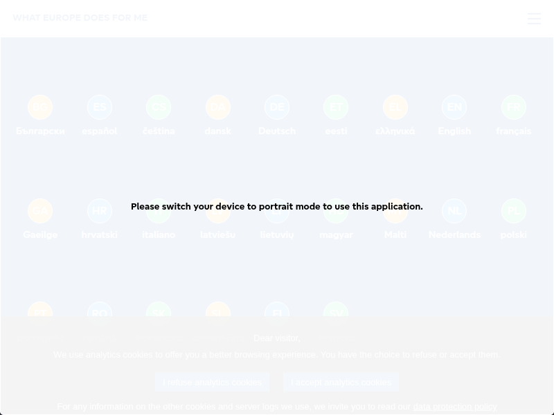 What Europe does for me