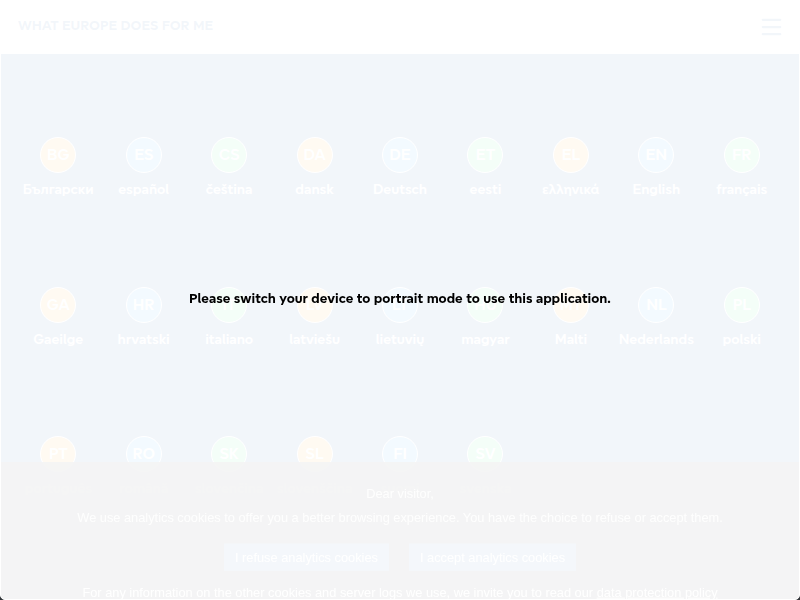 What Europe does for me