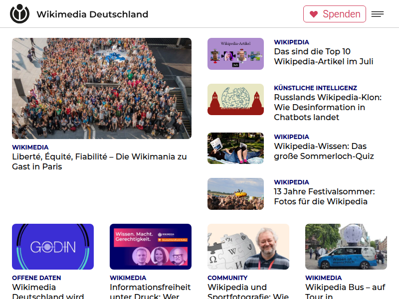 Wikimedia Deutschland - Wissen muss frei zugänglich sein!