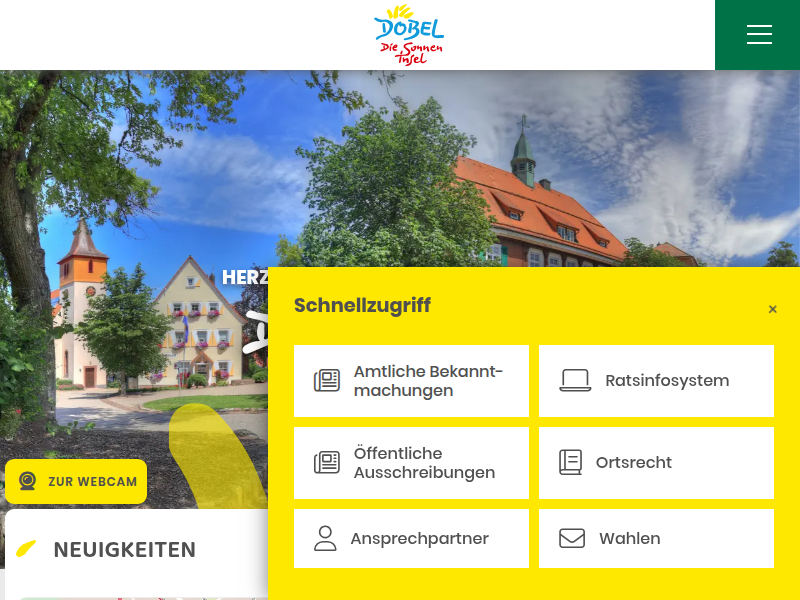 Erlaubnis zum gewerbsmäßigen Umgang und Verkehr mit explosionsgefährlichen Stoffen beantragen: Gemeinde Dobel