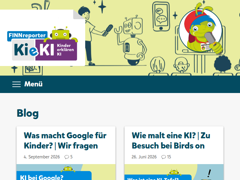 Werde Reporterkind bei fragFINN - FINNreporter