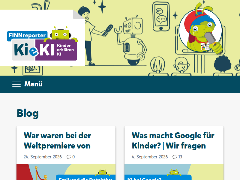 Werde Reporterkind bei fragFINN - FINNreporter