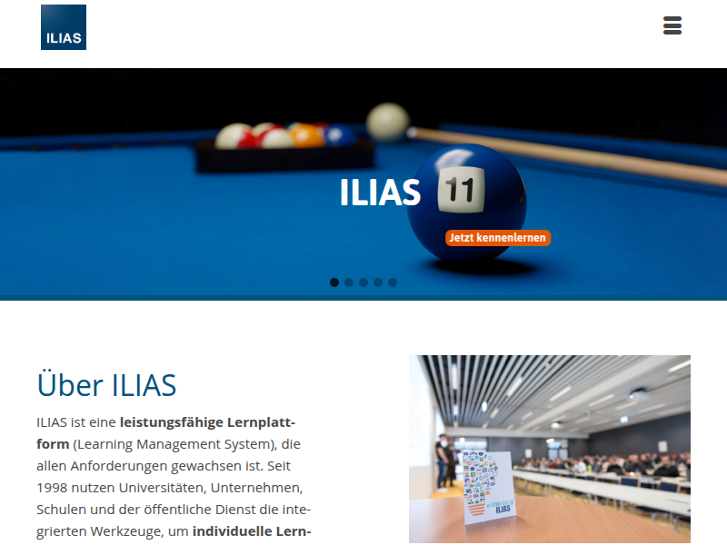 LMS ILIAS: Lösungen für Unternehmen – ilias.de