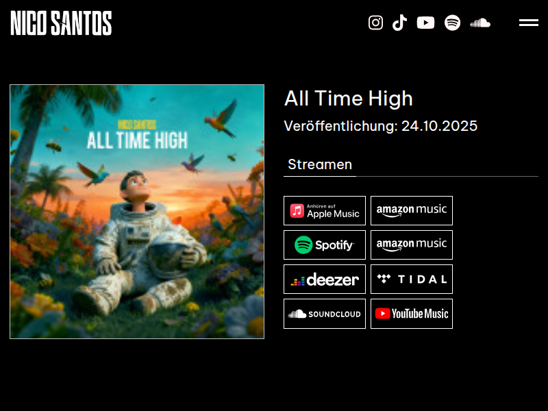 Datenschutzhinweise Universal Music GmbH | Nico Santos