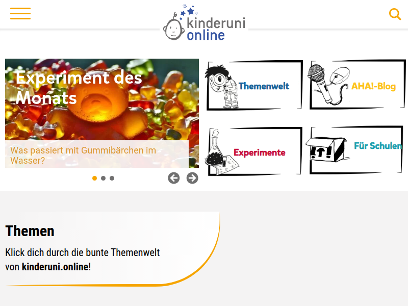Universitäten international - KinderuniOnline
