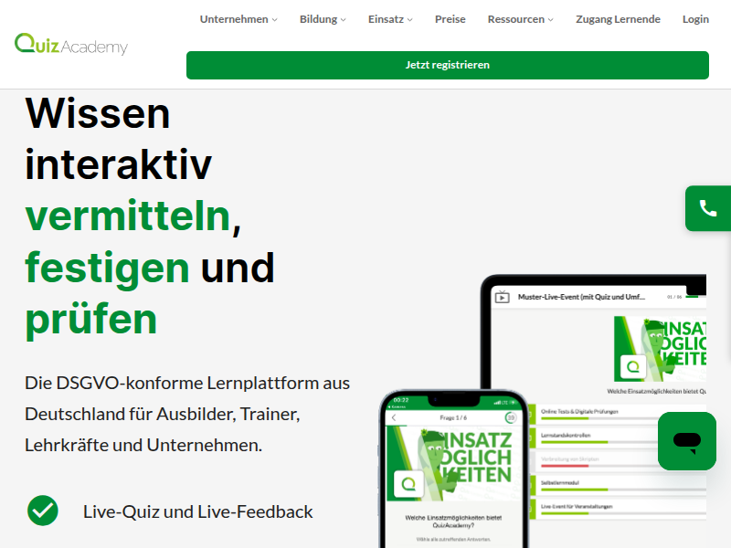 Quiz online erstellen - einfach & sicher