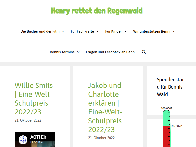 Bennis Reisetagebuch: Bewegende Momente - Benni trifft Selly, Maya, Boy und Mona - Henry rettet den Regenwald