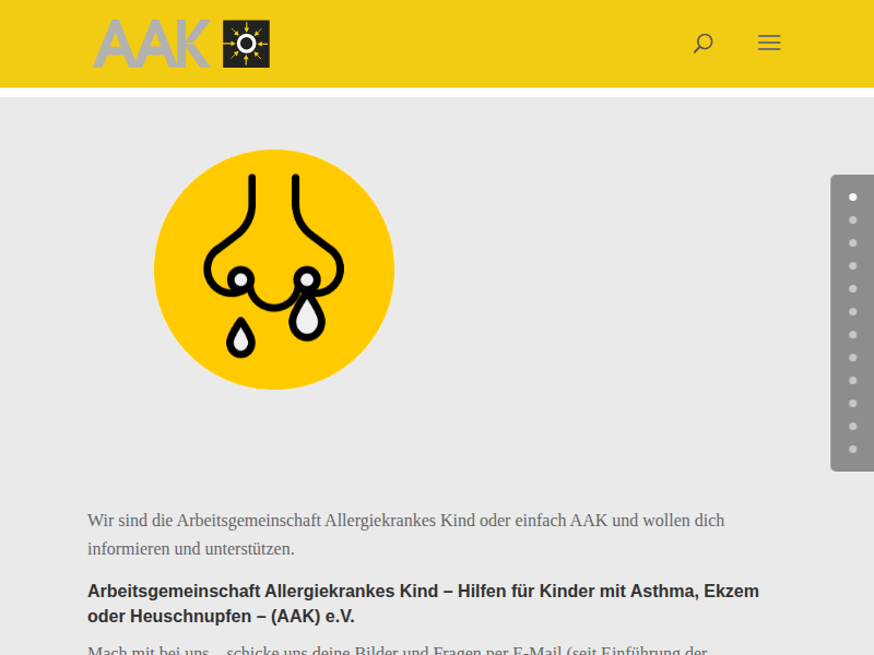 Überschrift 2 hier - AAK-Kindersite