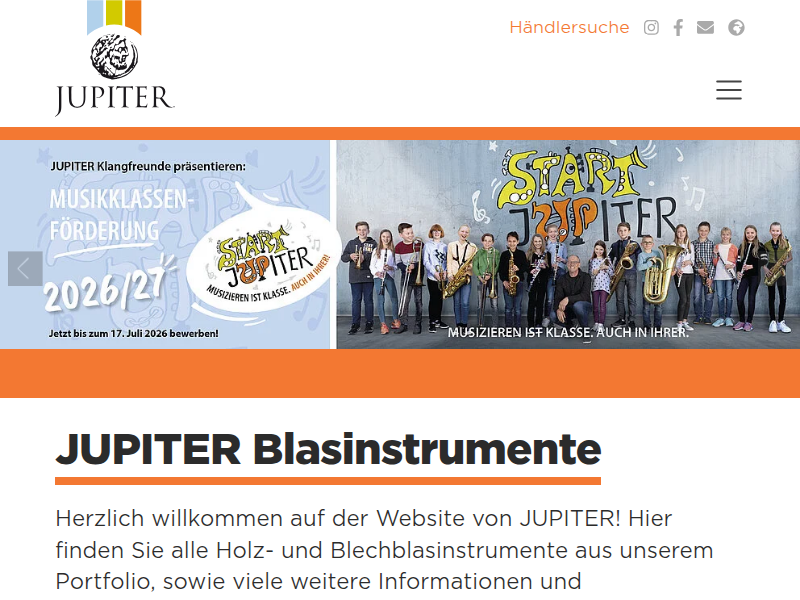 Suche - JUPITER Blasinstrumente