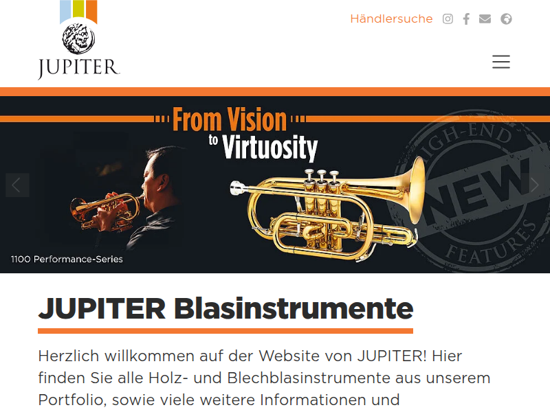 Suche - JUPITER Blasinstrumente
