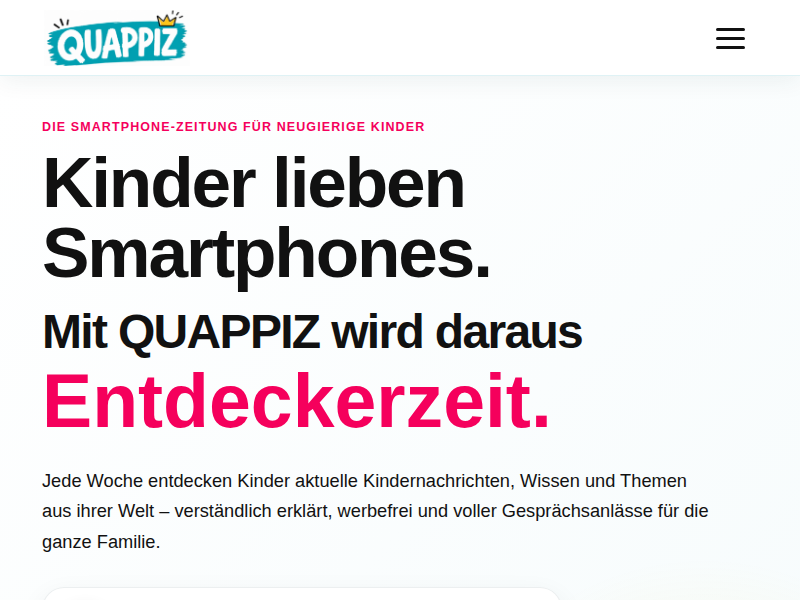QUAPPIZ-Ausgabe III082026: Warum haben Flüsse so wenig Wasser – QUAPPIZ – Die Kinderzeitung fürs Smartphone und Tablet