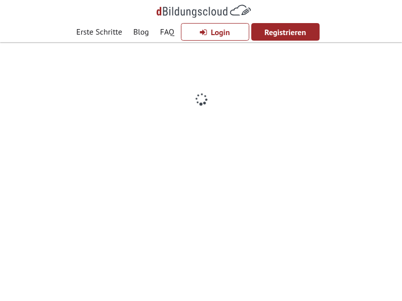 Registrieren - dBildungscloud