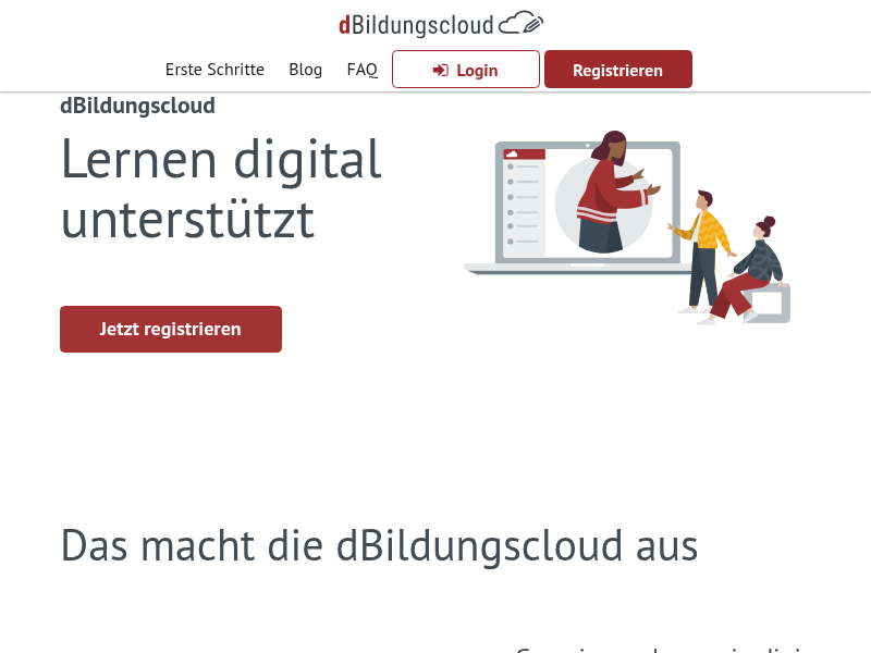 Registrieren - dBildungscloud
