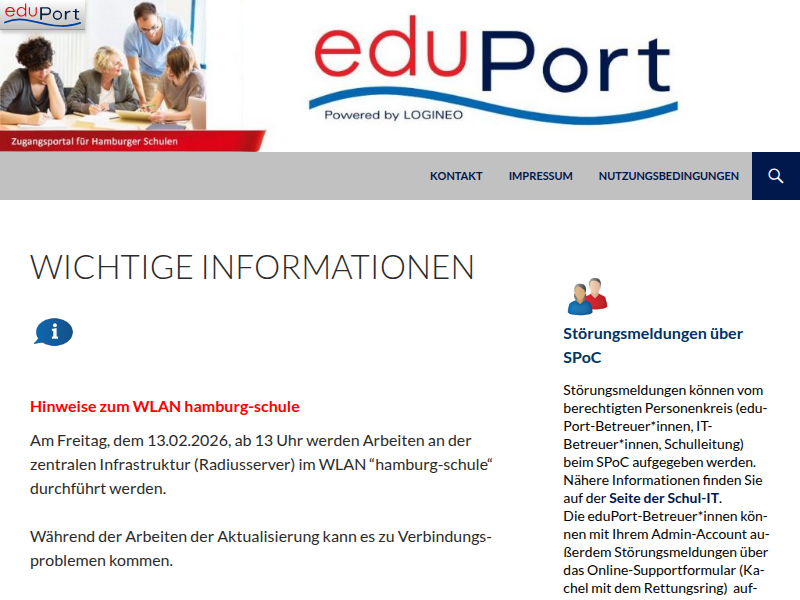 Die dienstliche E-Mail-Adresse in eduPort | eduPort