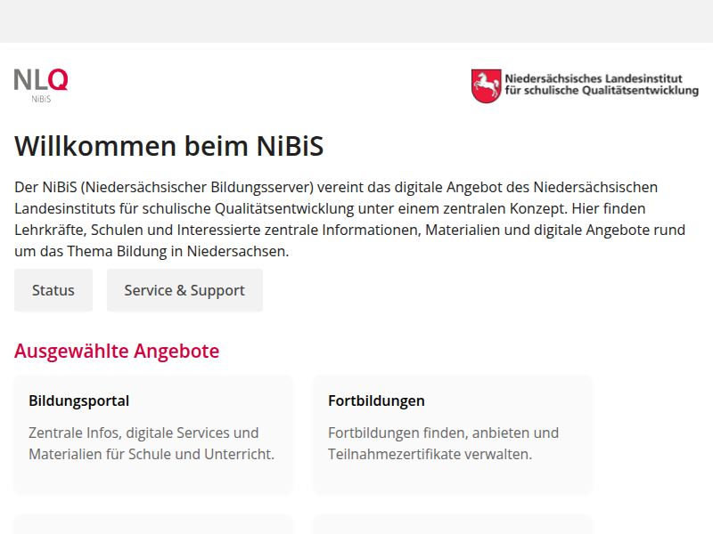Materialien für die Fächer allgemein bildenden Schulen - Niedersächsischer Bildungsserver