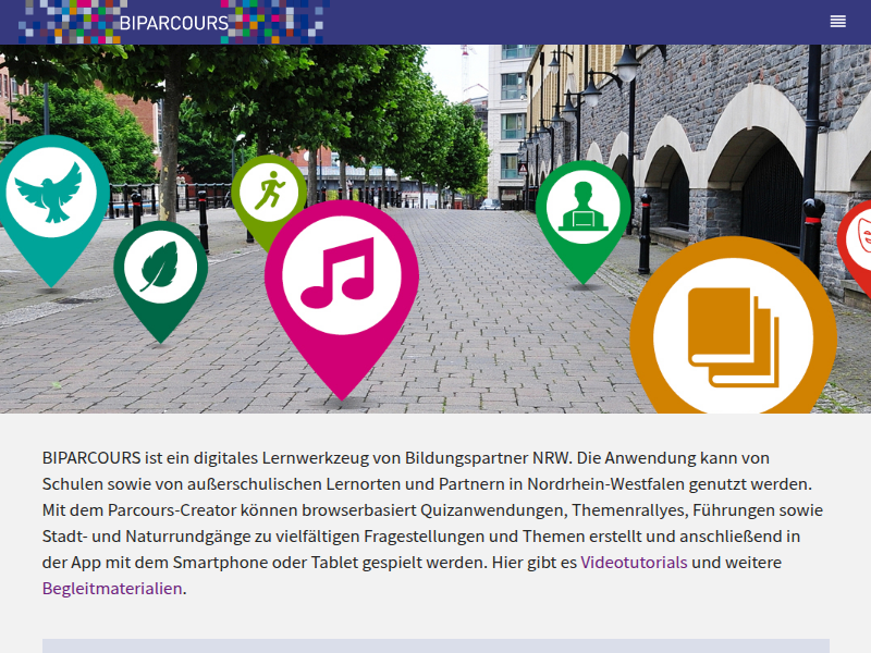BIPARCOURS - PAB-Gesamtschule - Erlebnistour – Handy-Rallye - Stadtrallye per Smartphone und Tablet