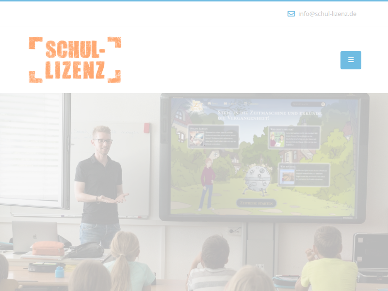 Kinderzeitmaschine.de im Unterricht legal nutzen | Schul-Lizenz.de - die Lizenz für Schulen