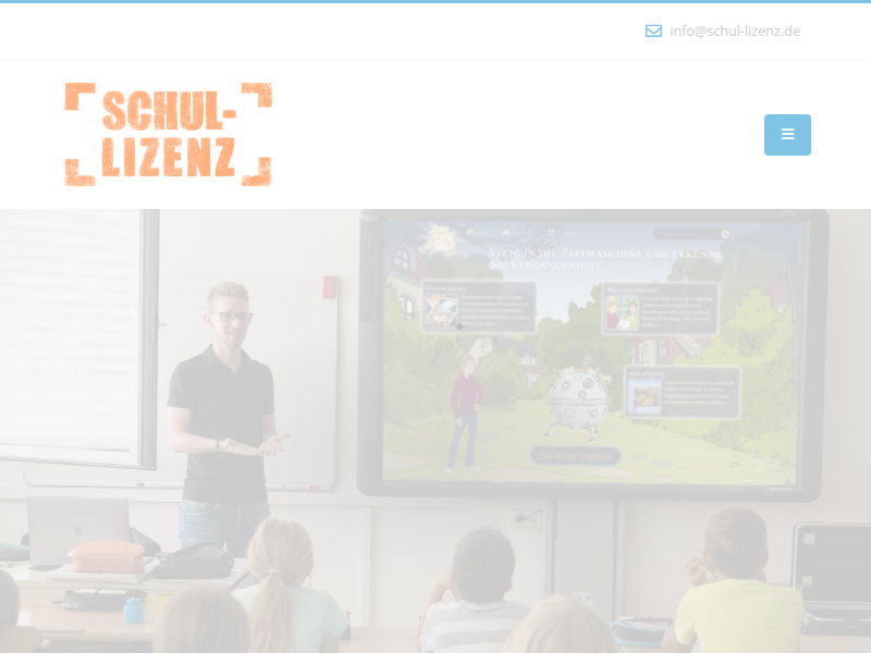 Kinderzeitmaschine.de im Unterricht legal nutzen | Schul-Lizenz.de - die Lizenz für Schulen