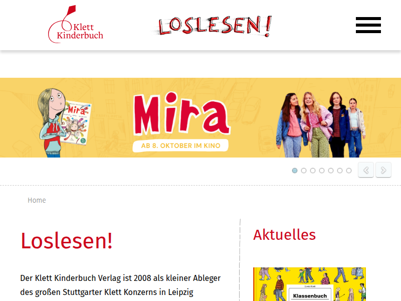 Verlagsvorstellung – Klett Kinderbuch - Klett Kinderbuch Verlag GmbH