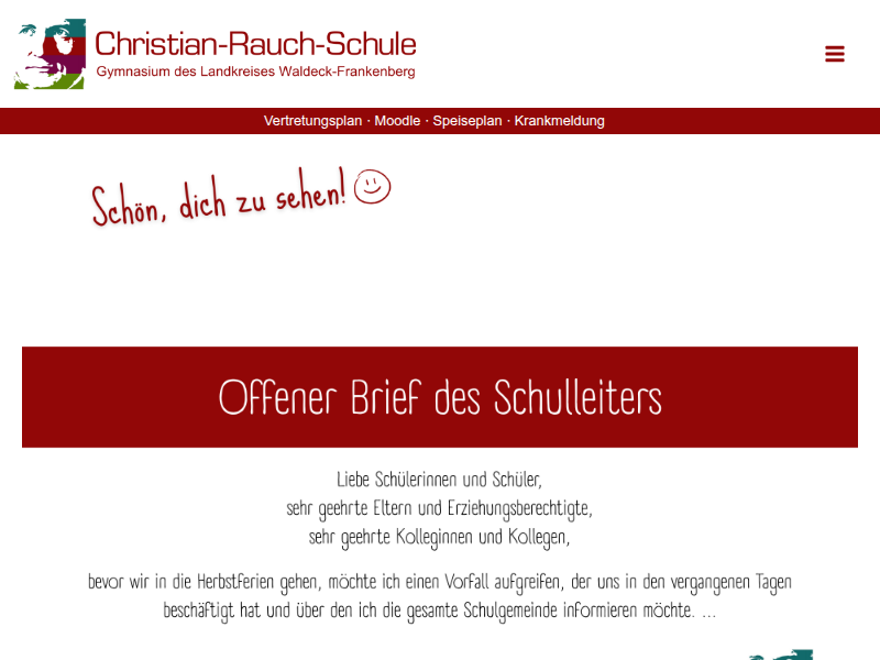 Videosprechstunden der hessischen Schulpsychologie und der Landesschülervertretung – Christian-Rauch-Schule