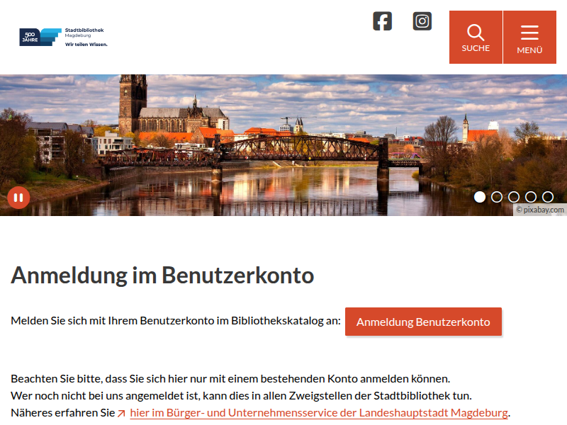 Kontaktformular / Stadtbibliothek Magdeburg