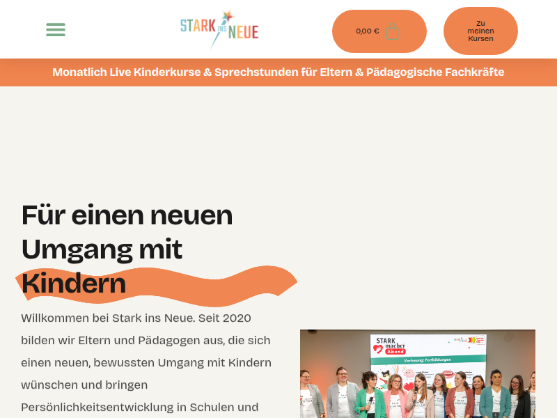 Veranstaltungshinweis für Lehrkräfte und Pädagogen in Bergisch Gladbach - Stark ins Neue