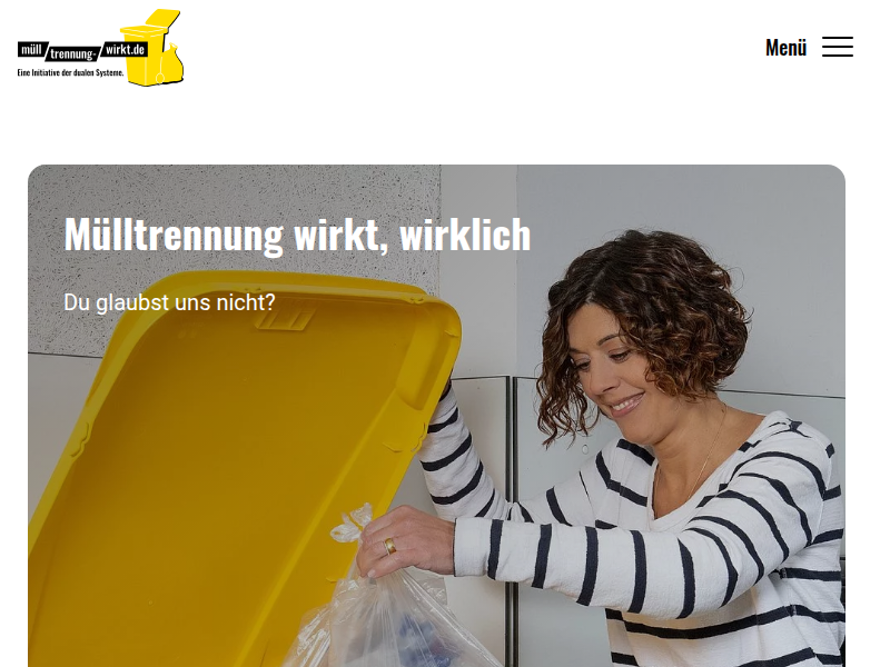 Feinkost Popp ist Partner der Initiative | Mülltrennung wirkt!