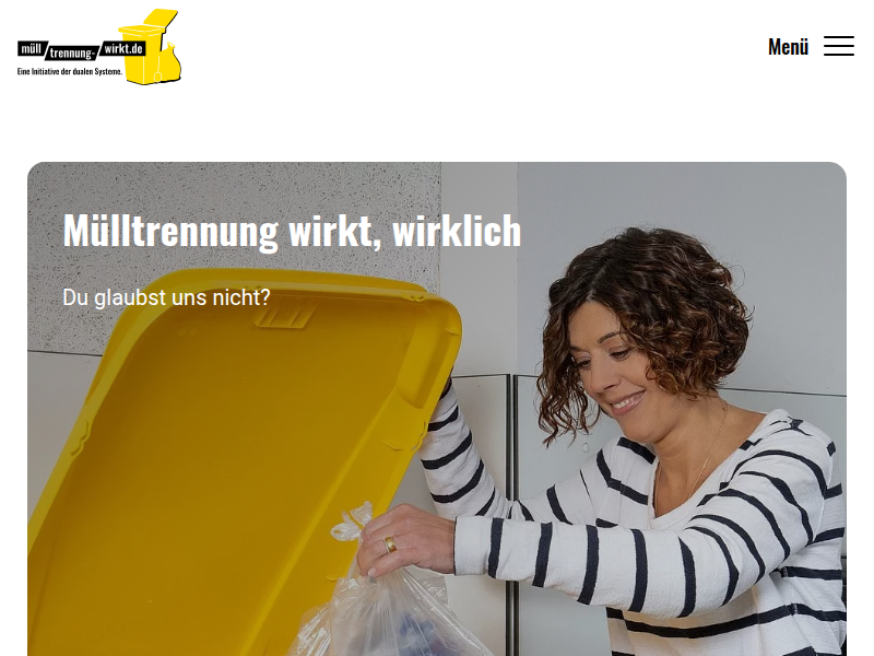 WESCO ist Partner der Initiative | Mülltrennung wirkt!
