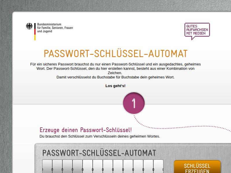 Passwort-Schlüssel-Automat