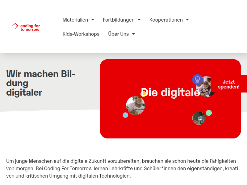 Kooperationspartner*innen | Coding For Tomorrow
