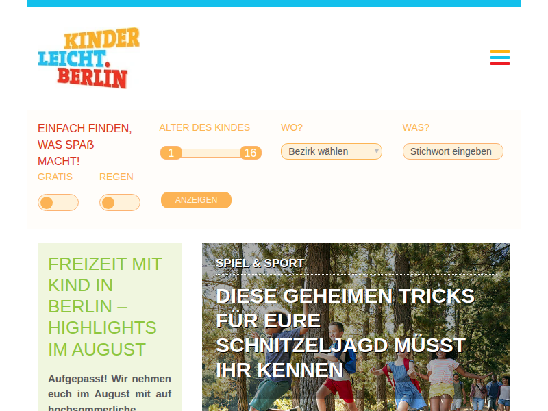 Berlin mit Kind entdecken - kinderleicht.berlin
