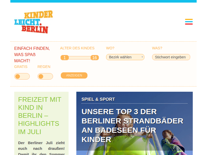 Berlin mit Kind entdecken - kinderleicht.berlin