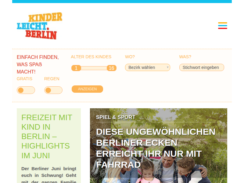 Berlin mit Kind entdecken - kinderleicht.berlin