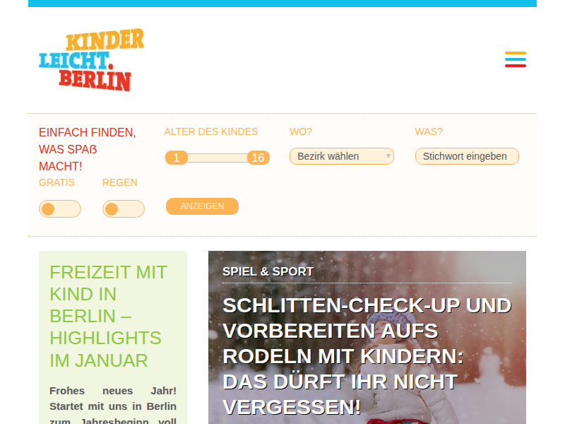 Berlin mit Kind entdecken - kinderleicht.berlin