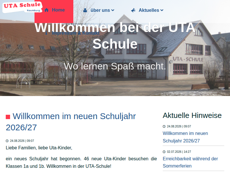 Uta von Naumburg - UTA Schule Naumburg