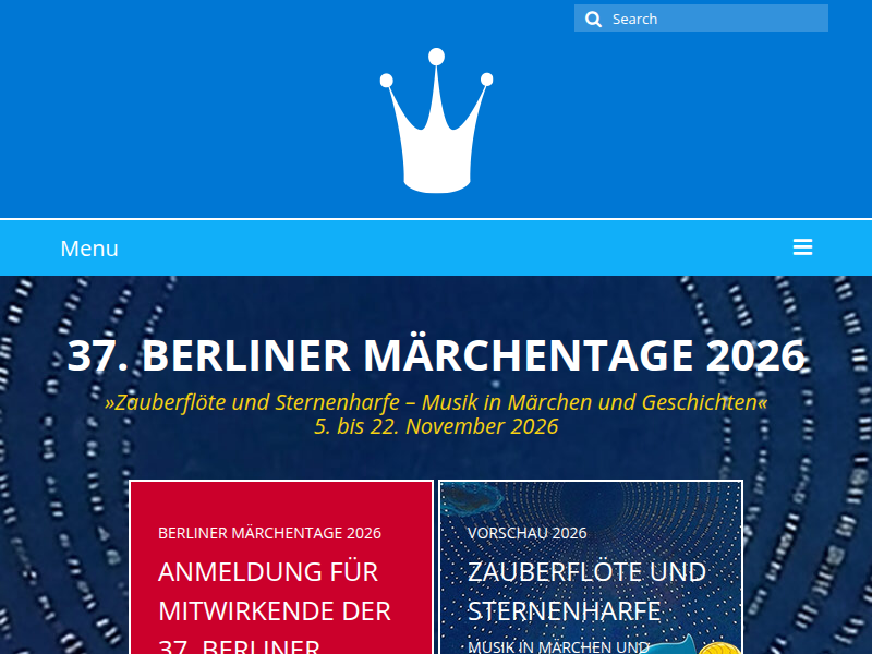Veranstaltungsanmeldung für Bibliotheken in Brandenburg – BERLINER MÄRCHENTAGE