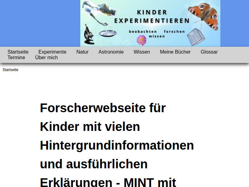 Tigerschnegel - Kinder experimentieren