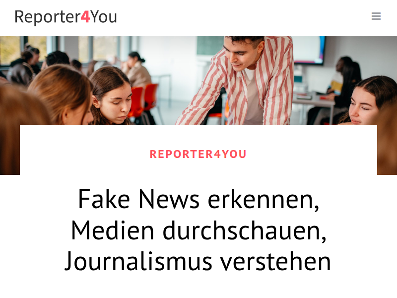 Wahlkampf im Unterricht - Reporter4You
