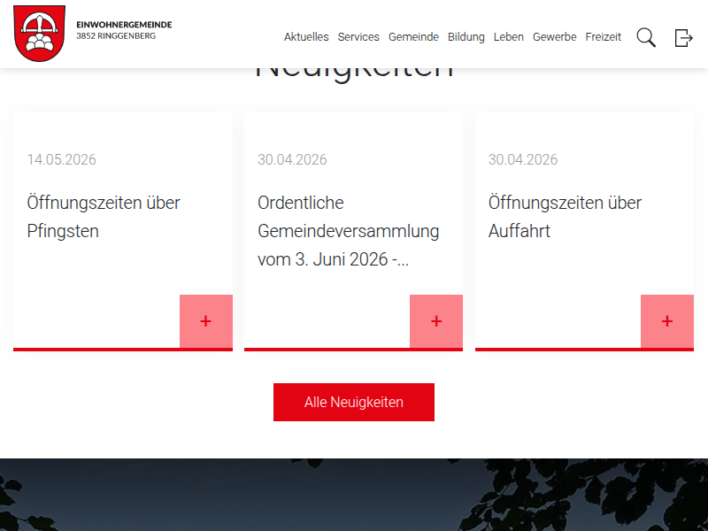 Ringgenberg - Abfallentsorgung / Kunststoffsammlung