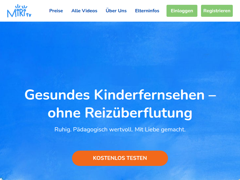 Homepage- Die pädagogisch wertvolle Streamingplattform