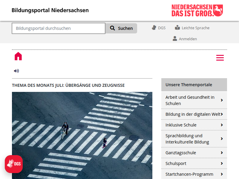 Evangelische Religion in der Schule: Bildungsportal Niedersachsen