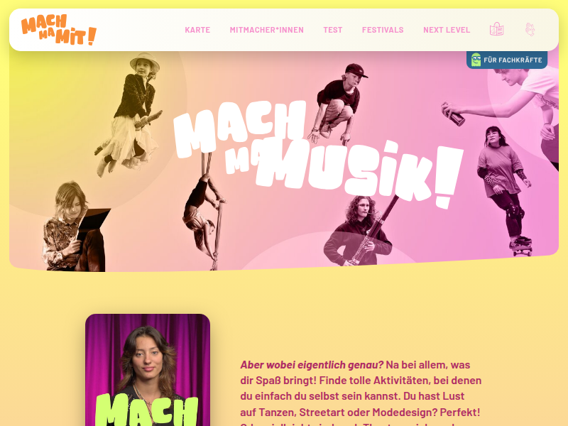 Über uns / MACHMAMIT!