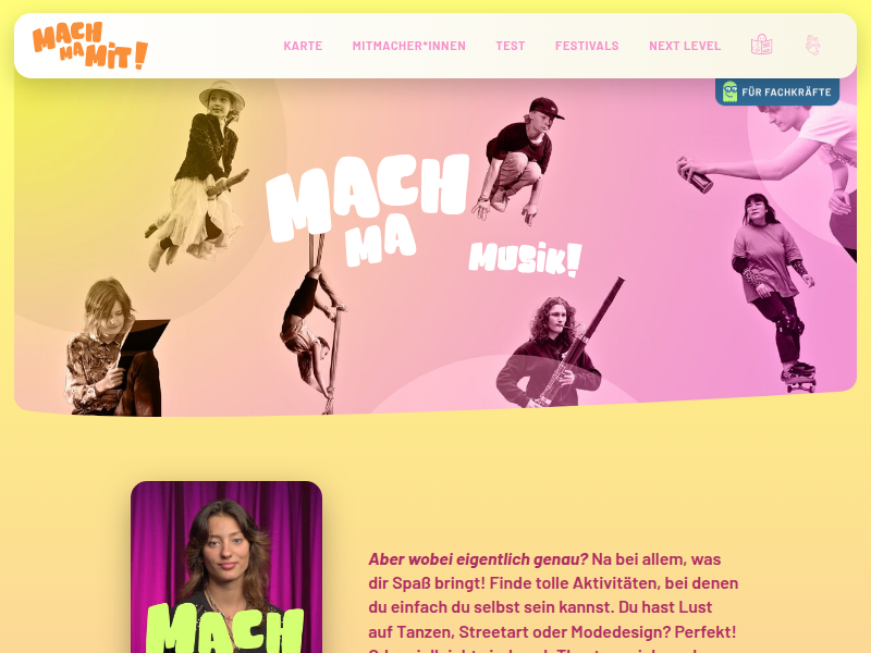 Über uns / MACHMAMIT!