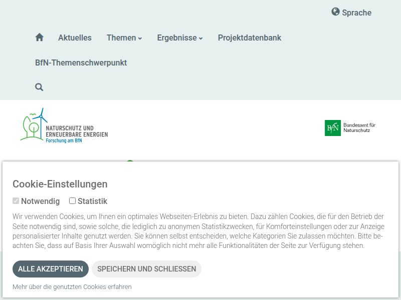 UWE – Unterwasserschalleffekte der Offshore-Windenergie | Naturschutz und Energiewende