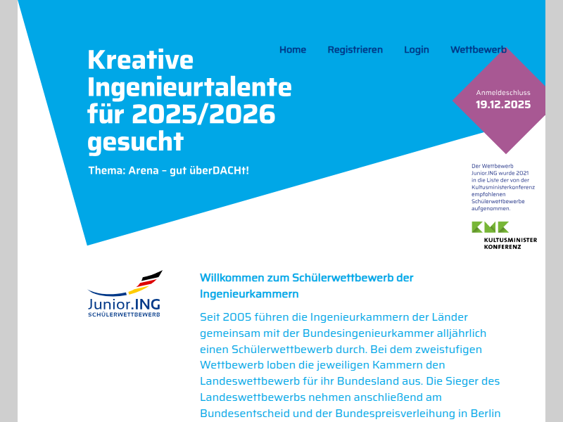 Junior.ING Schülerwettbewerb